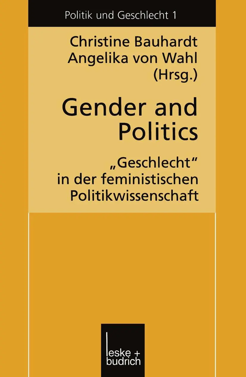 Cover: 9783810022400 | Gender and Politics | Angelika Wahl (u. a.) | Taschenbuch | 216 S.