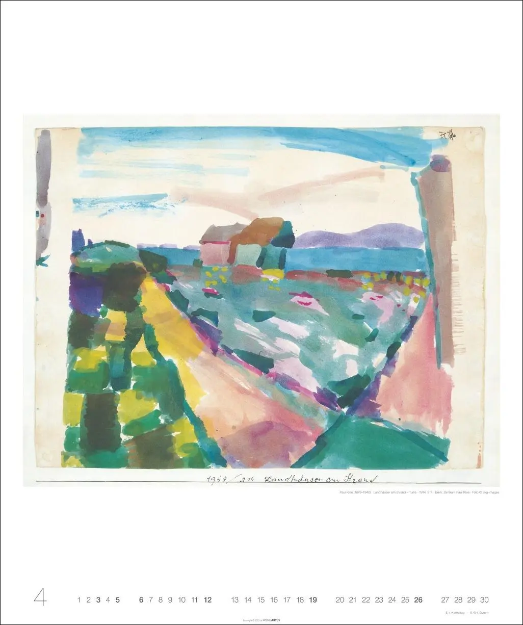Bild: 9783839902400 | Die Tunisreise Edition Kalender 2026 | Paul/Macke, August Klee | 14 S.
