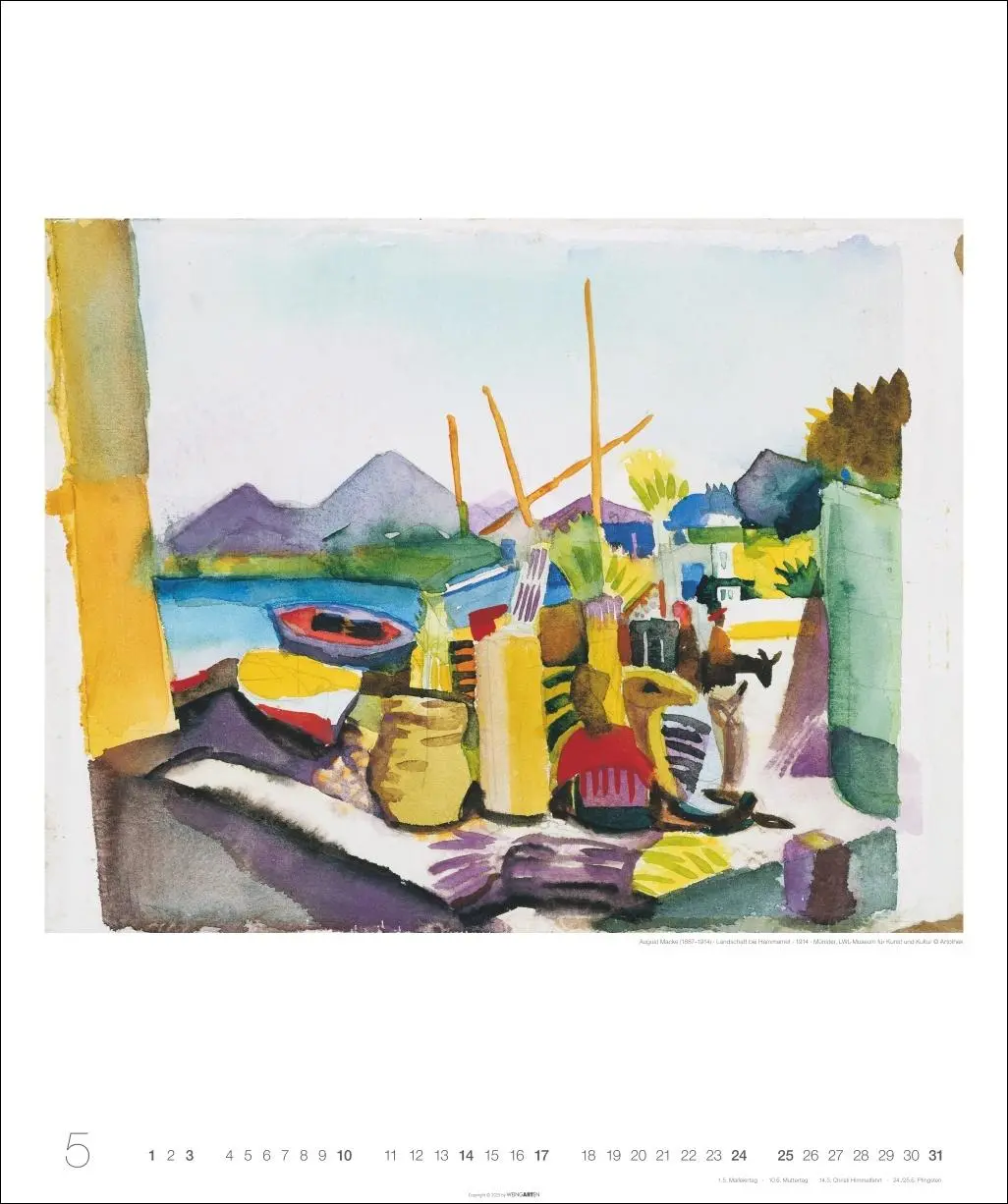 Bild: 9783839902400 | Die Tunisreise Edition Kalender 2026 | Paul/Macke, August Klee | 14 S.