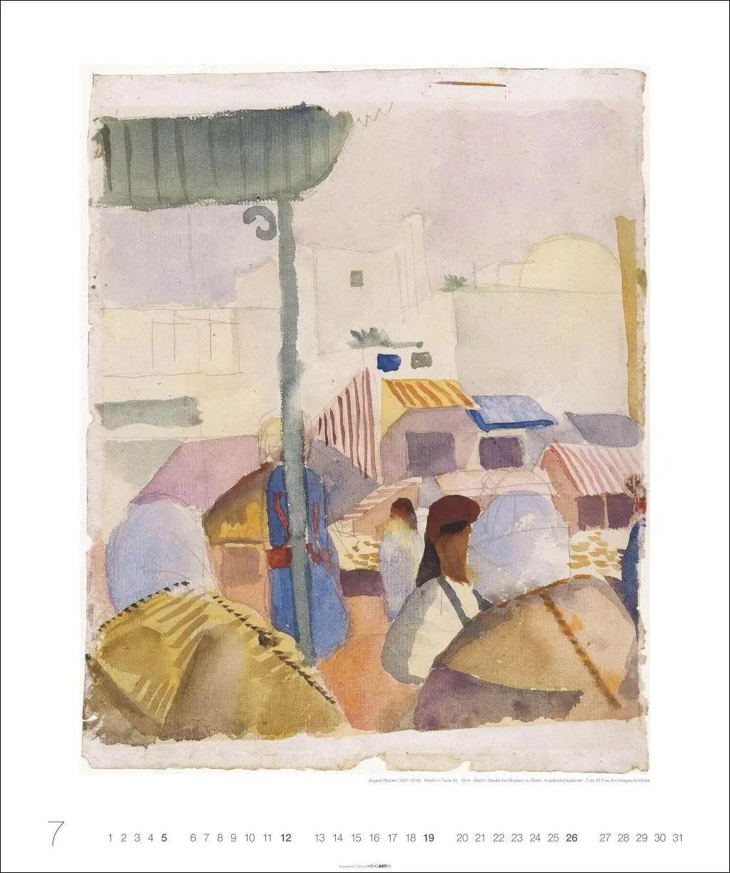 Bild: 9783839902400 | Die Tunisreise Edition Kalender 2026 | Paul/Macke, August Klee | 14 S.
