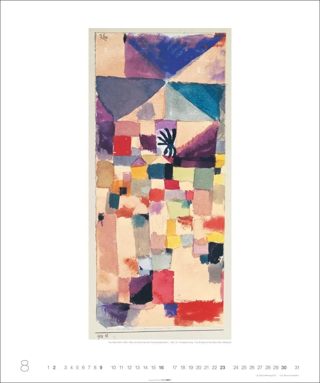 Bild: 9783839902400 | Die Tunisreise Edition Kalender 2026 | Paul/Macke, August Klee | 14 S.