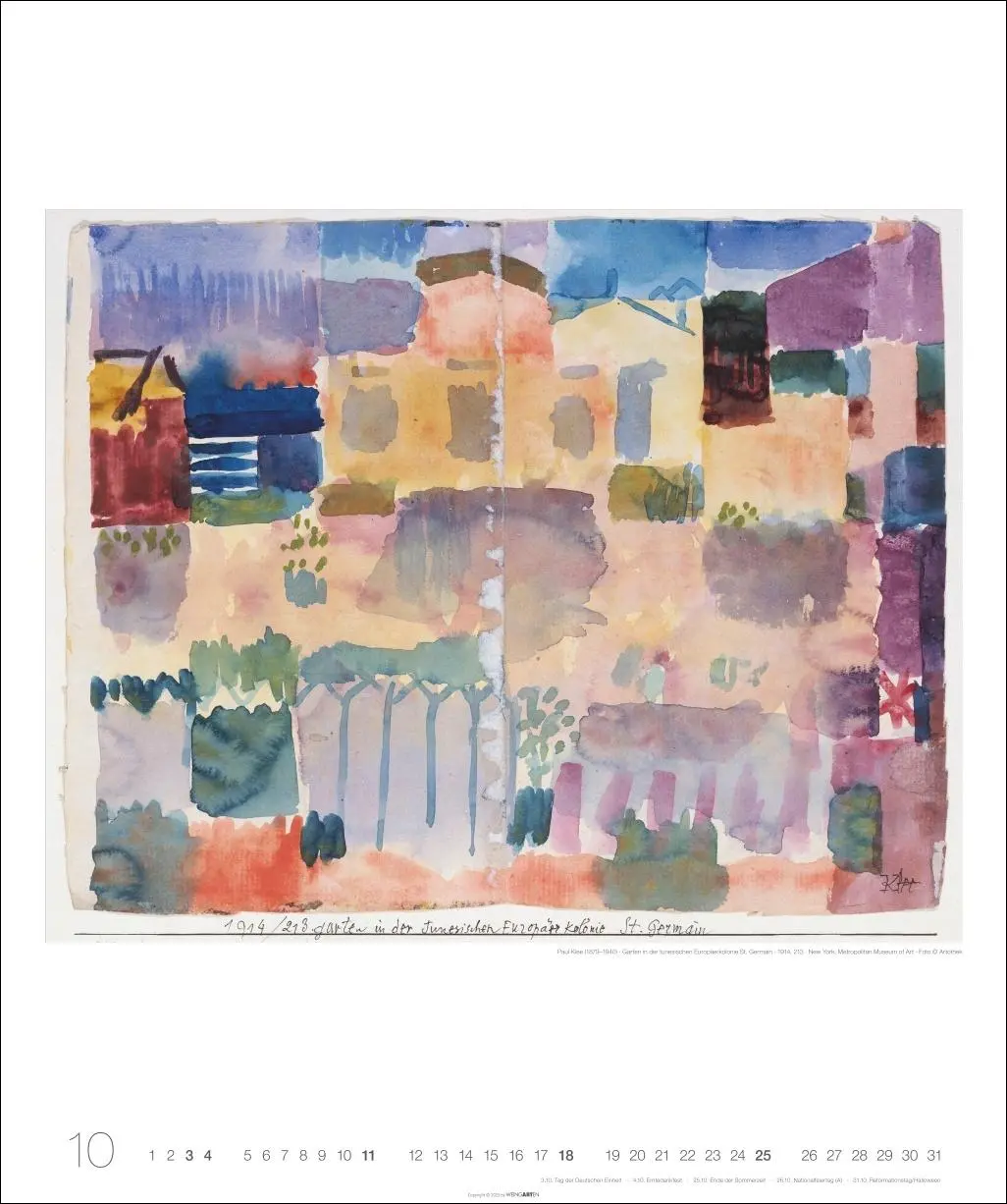 Bild: 9783839902400 | Die Tunisreise Edition Kalender 2026 | Paul/Macke, August Klee | 14 S.