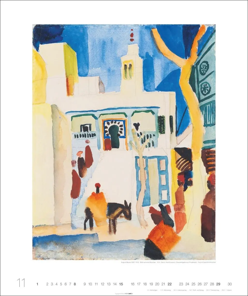 Bild: 9783839902400 | Die Tunisreise Edition Kalender 2026 | Paul/Macke, August Klee | 14 S.