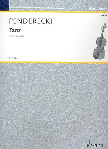 Cover: 9790001172400 | Tanz | for violin solo | Krzysztof Penderecki | Buch | 2010