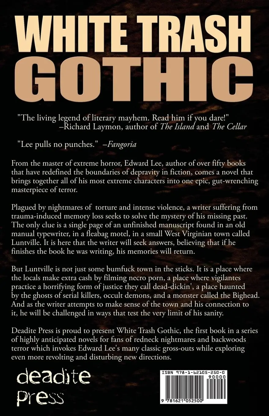 Rückseite: 9781621052500 | White Trash Gothic | Edward Lee | Taschenbuch | Englisch | 2017