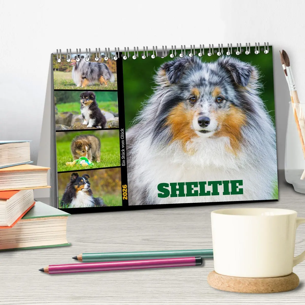 Bild: 9783457372500 | Sheltie - Ein Stück vom Glück (Tischkalender 2026 DIN A5 quer),...