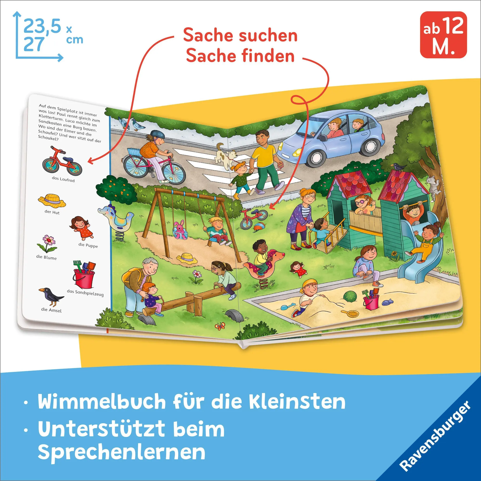 Bild: 9783473422500 | Mein erstes Sachen suchen Wimmelbuch: Meine Welt | Erste Wörter | Höck
