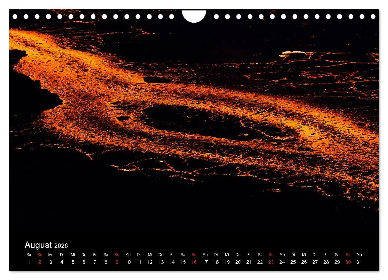 Bild: 9783516082500 | Vulkanausbruch - Island (Wandkalender 2026 DIN A4 quer), CALVENDO...