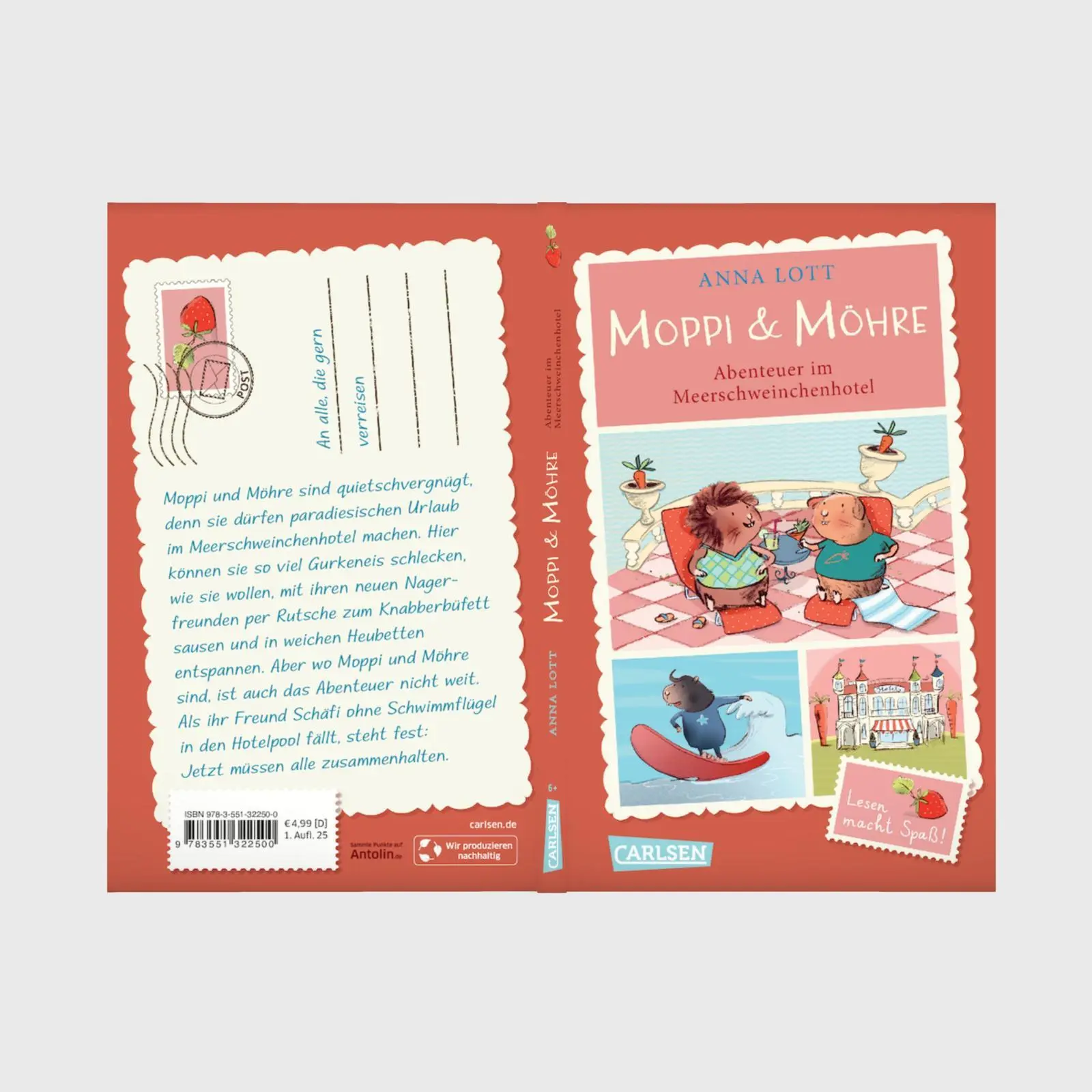 Bild: 9783551322500 | Moppi und Möhre - Abenteuer im Meerschweinchenhotel | Anna Lott | Buch