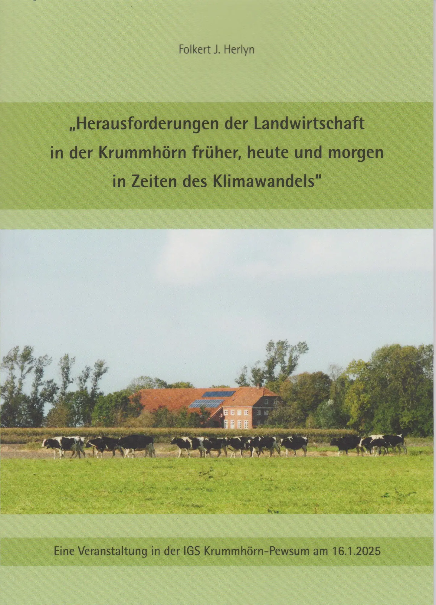 Cover: 9783730822500 | Herausforderungen der Landwirtschaft in der Krummhörn früher, heute...