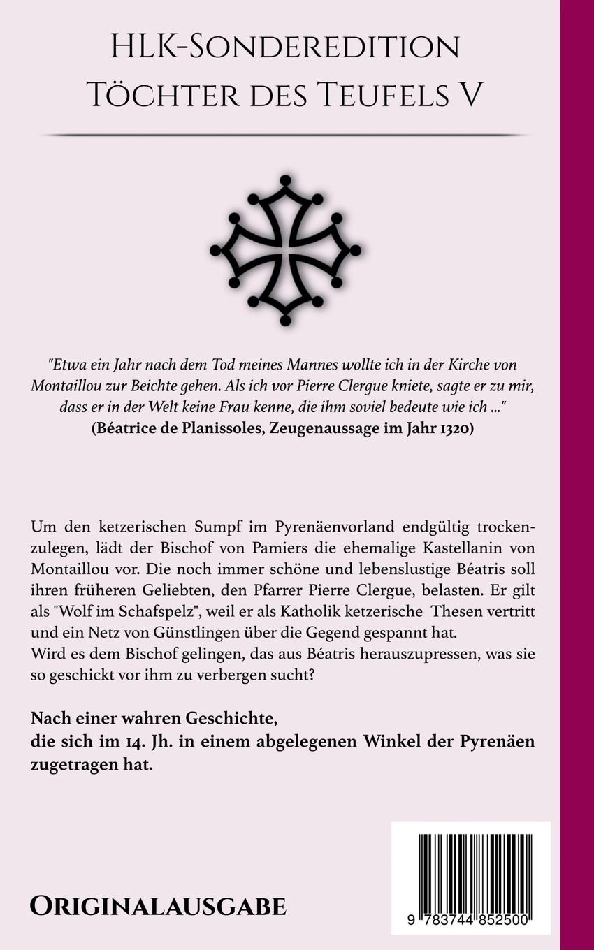 Rückseite: 9783744852500 | Béatris | Kronzeugin der Inquisition | Helene Luise Köppel | Buch