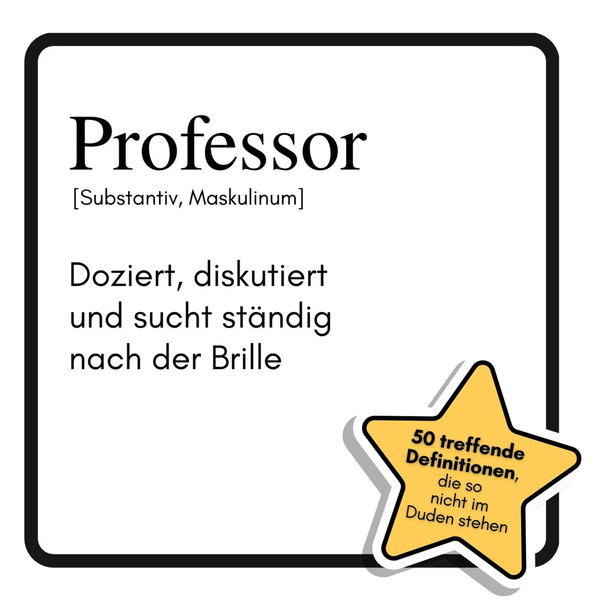 Cover: 9783759182500 | Professor | Doziert, diskutiert und sucht ständig nach der Brille