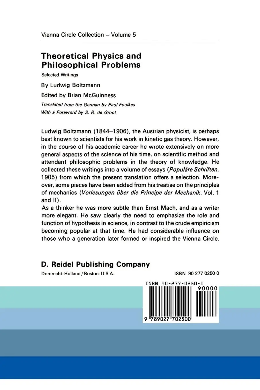 Rückseite: 9789027702500 | Theoretical Physics and Philosophical Problems | Selected Writings