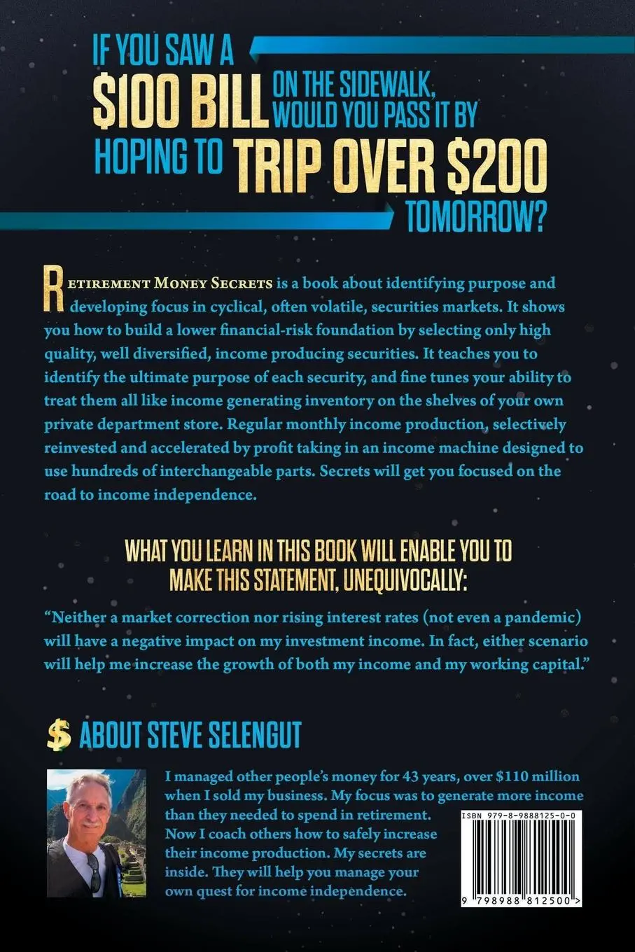 Rückseite: 9798988812500 | Retirement Money Secrets | Steve Selengut | Taschenbuch | Englisch