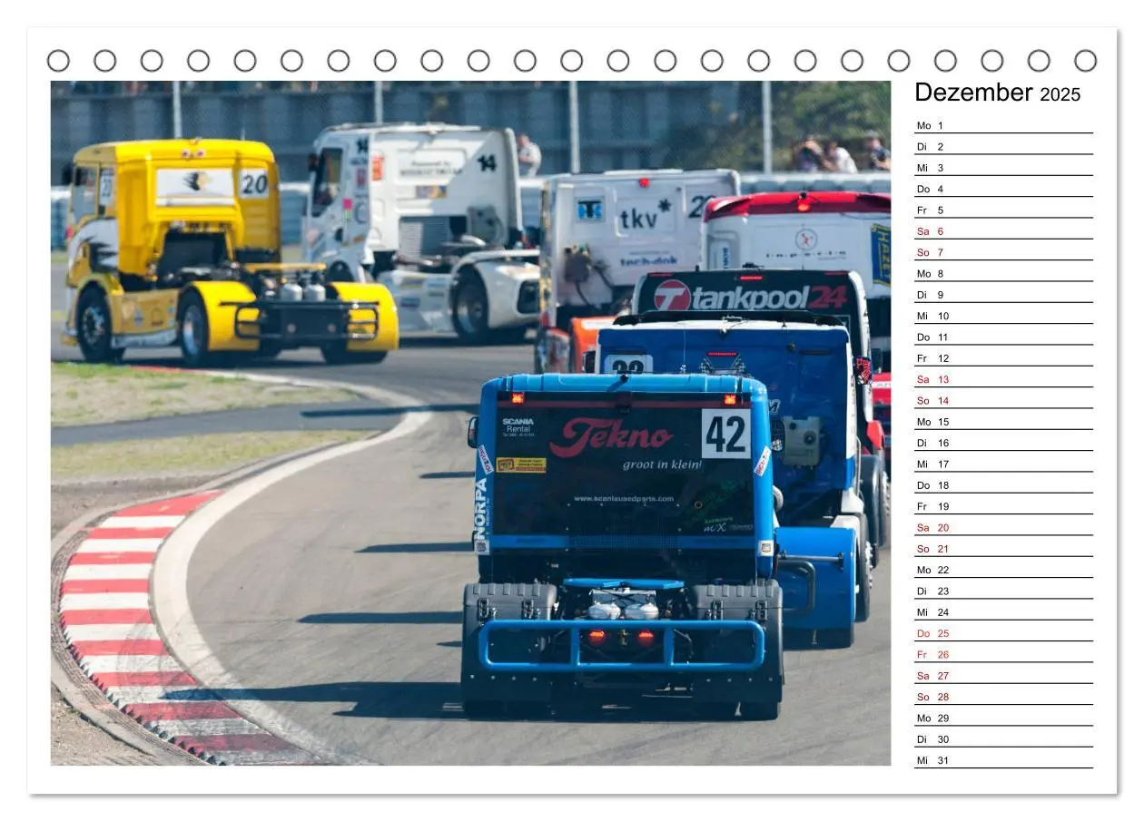 Bild: 9783435342600 | TRUCK RACING am Nürburgring (Tischkalender 2025 DIN A5 quer),...