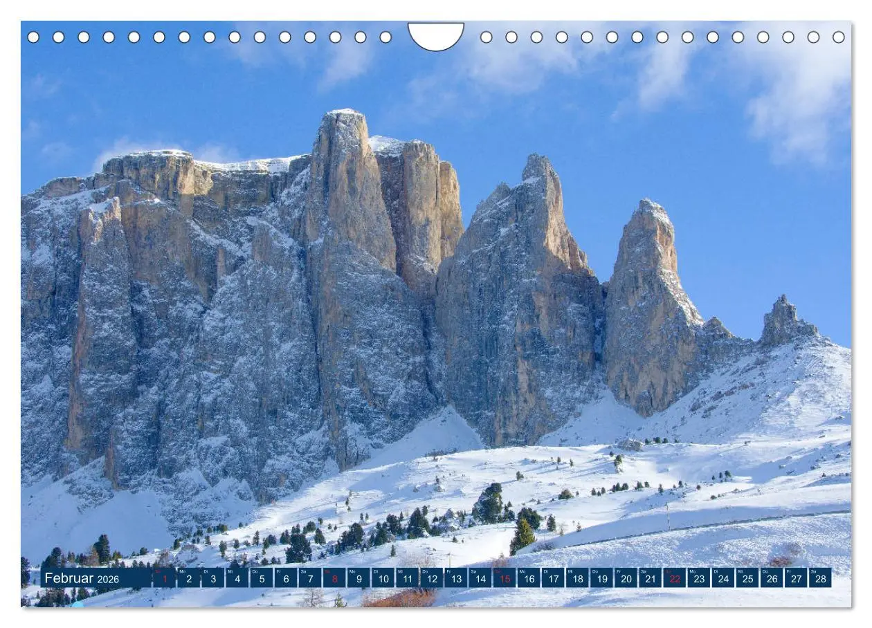 Bild: 9783457812600 | Sella Ronda (Wandkalender 2026 DIN A4 quer), CALVENDO Monatskalender
