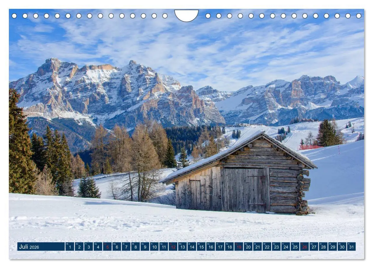 Bild: 9783457812600 | Sella Ronda (Wandkalender 2026 DIN A4 quer), CALVENDO Monatskalender