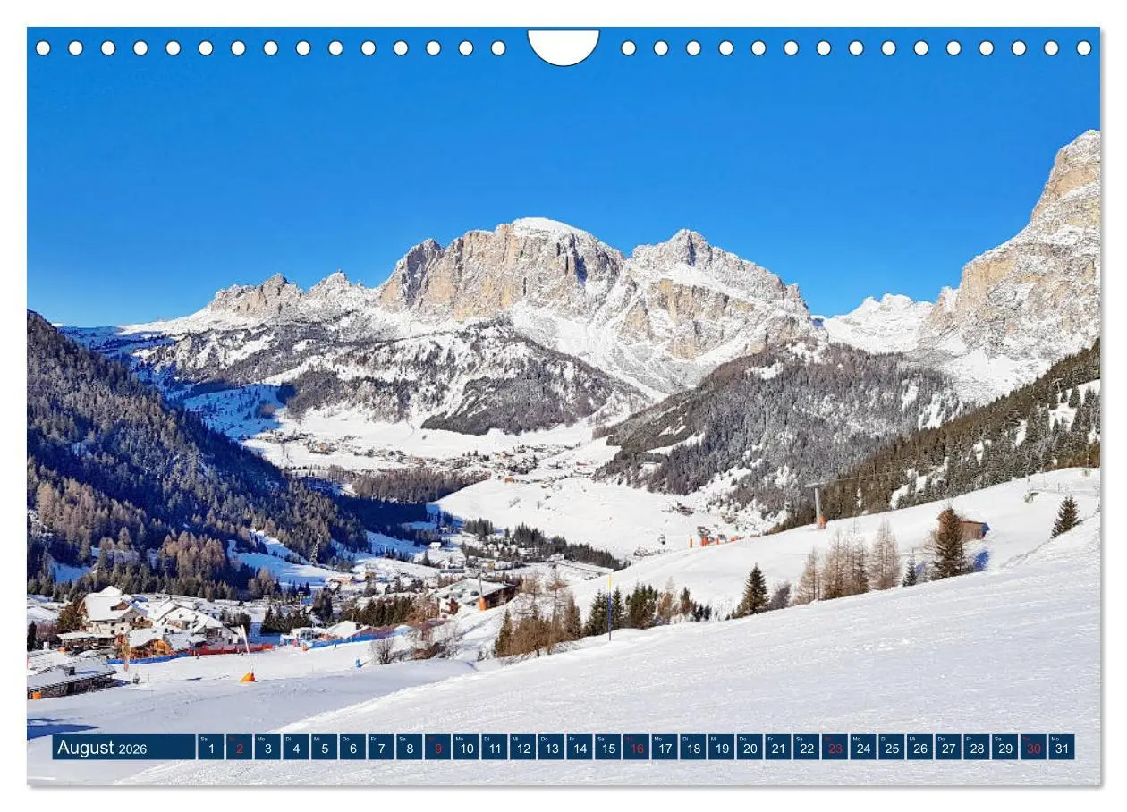 Bild: 9783457812600 | Sella Ronda (Wandkalender 2026 DIN A4 quer), CALVENDO Monatskalender