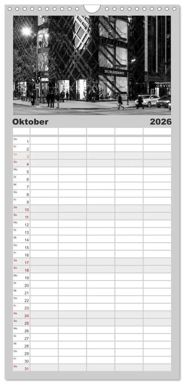 Bild: 9783516522600 | Familienplaner 2026 - Chicago 2026 mit 5 Spalten (Wandkalender, 21...