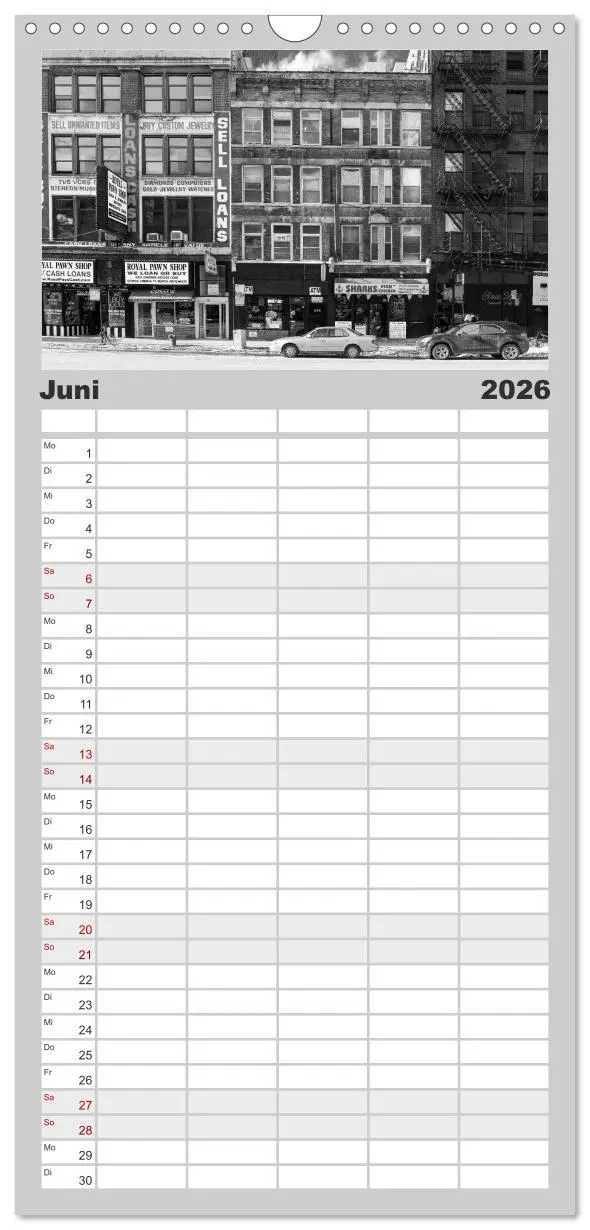 Bild: 9783516522600 | Familienplaner 2026 - Chicago 2026 mit 5 Spalten (Wandkalender, 21...
