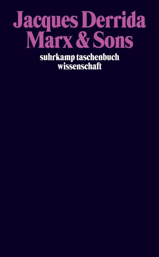 Cover: 9783518292600 | Marx &amp; Sons | Jacques Derrida | Taschenbuch | 144 S. | Deutsch | 2003