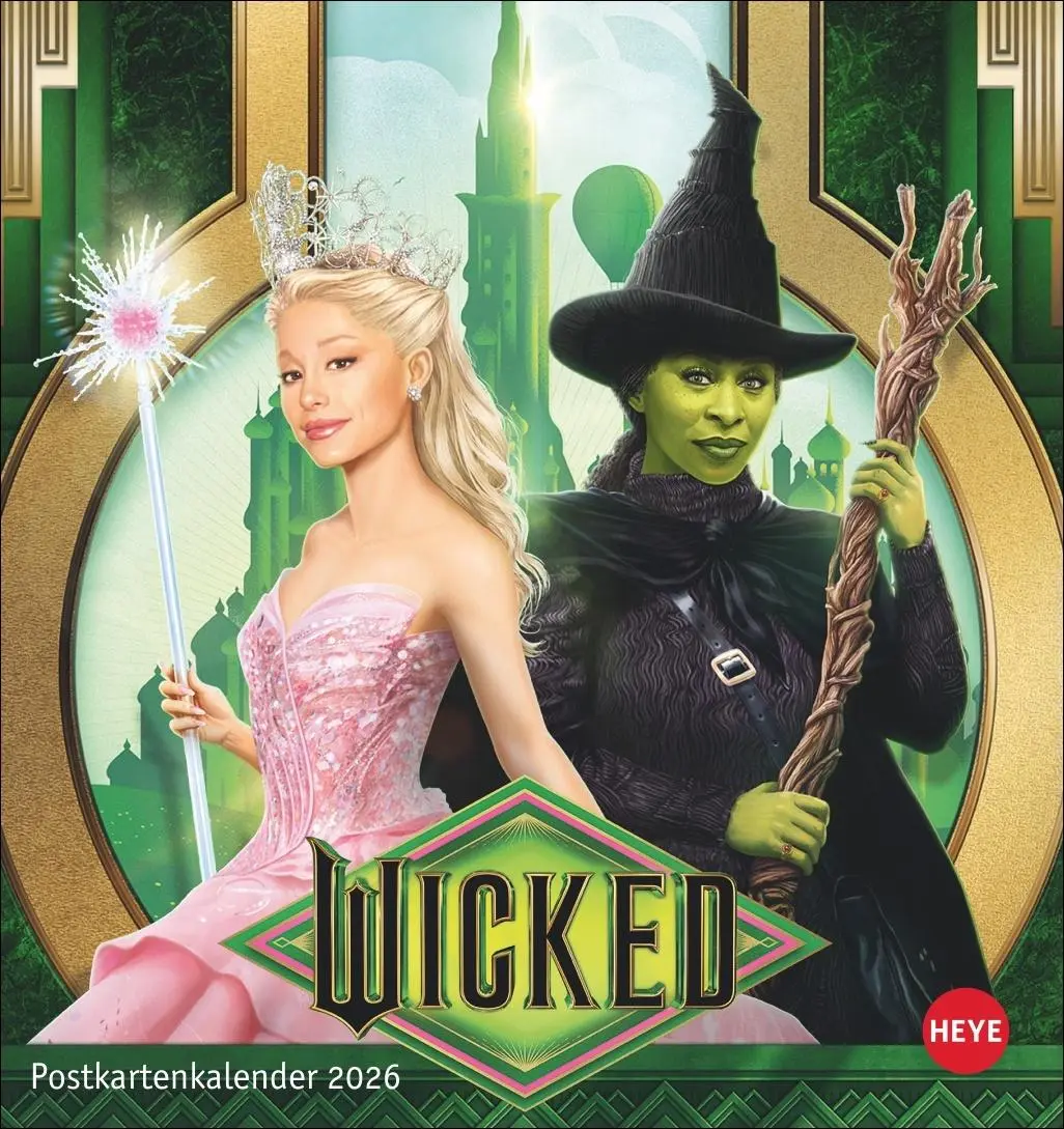 Cover: 9783756412600 | Wicked Postkartenkalender 2026 | Kalender | Spiralbindung | 13 S.