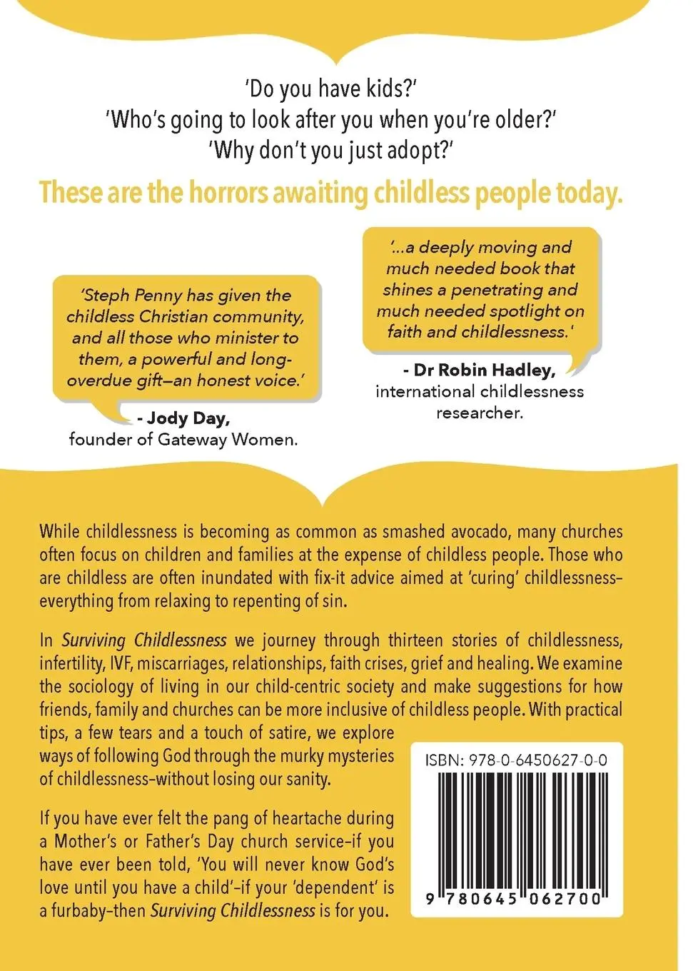 Rückseite: 9780645062700 | Surviving Childlessness | Faith and Furbabies | Steph Penny | Buch