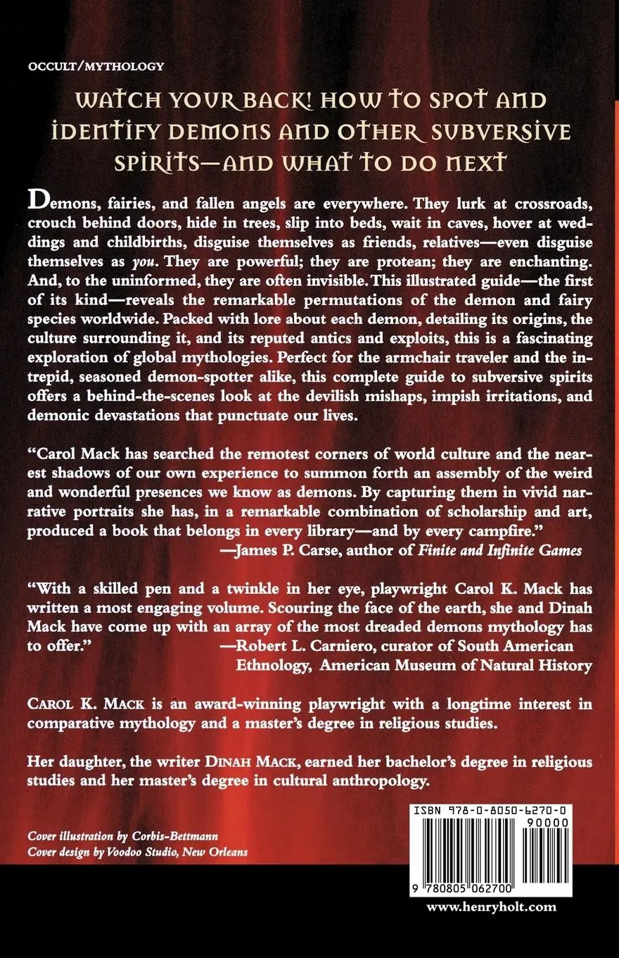 Rückseite: 9780805062700 | A Field Guide to Demons, Fairies, Fallen Angels, and Other...