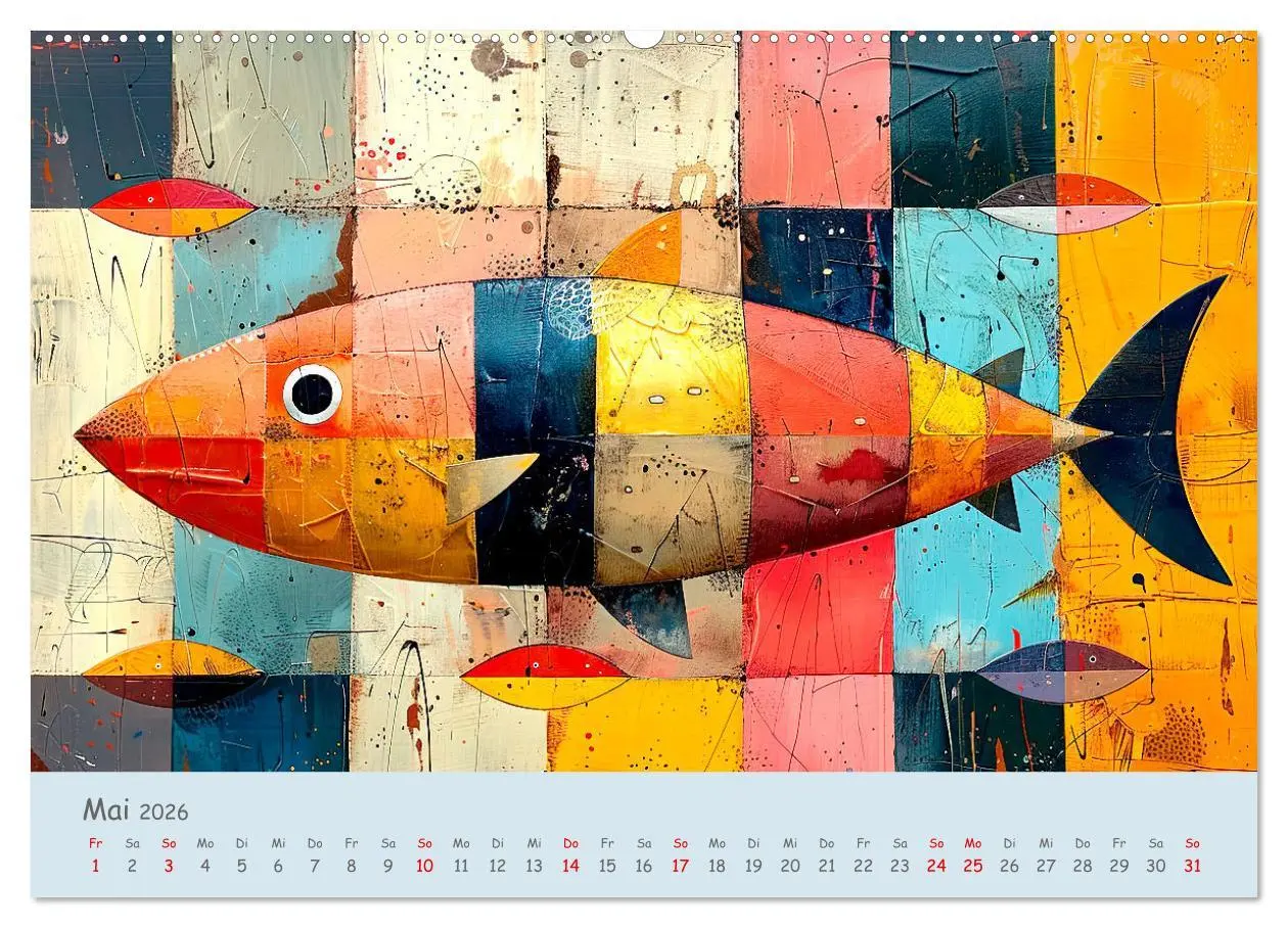 Bild: 9783457282700 | Ozean - Flossen, Schalen, Tentakel (Wandkalender 2026 DIN A2 quer),...