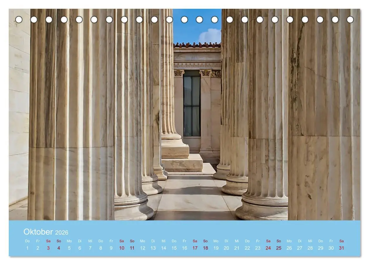 Bild: 9783457802700 | Geliebtes Athen (Tischkalender 2026 DIN A5 quer), CALVENDO...
