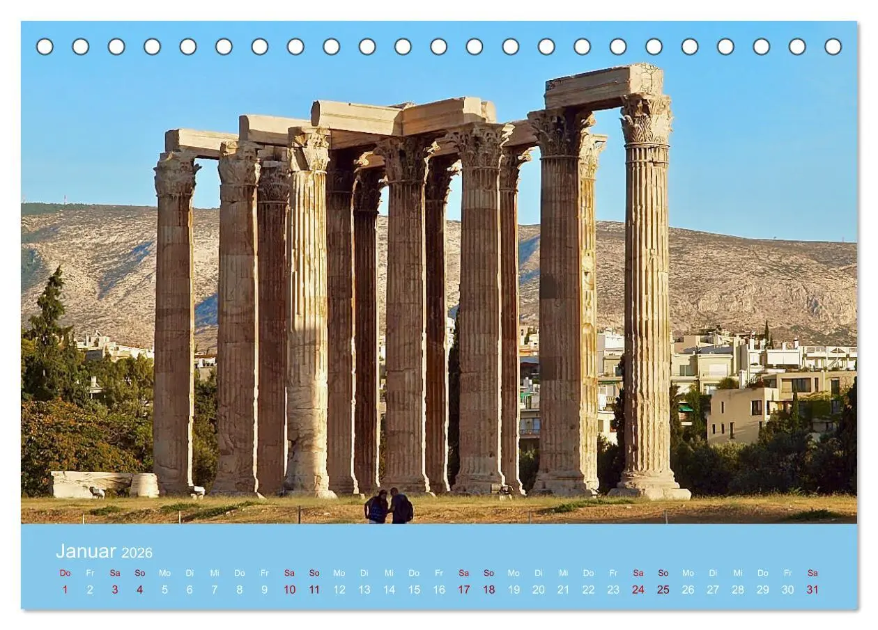 Bild: 9783457802700 | Geliebtes Athen (Tischkalender 2026 DIN A5 quer), CALVENDO...
