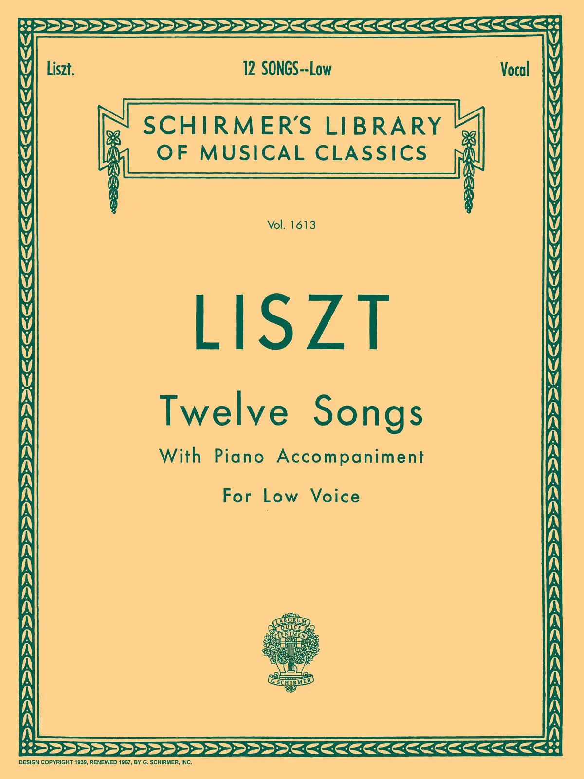 Cover: 73999812800 | 12 Songs | Low Voice | Franz Liszt | Taschenbuch | Buch | Englisch