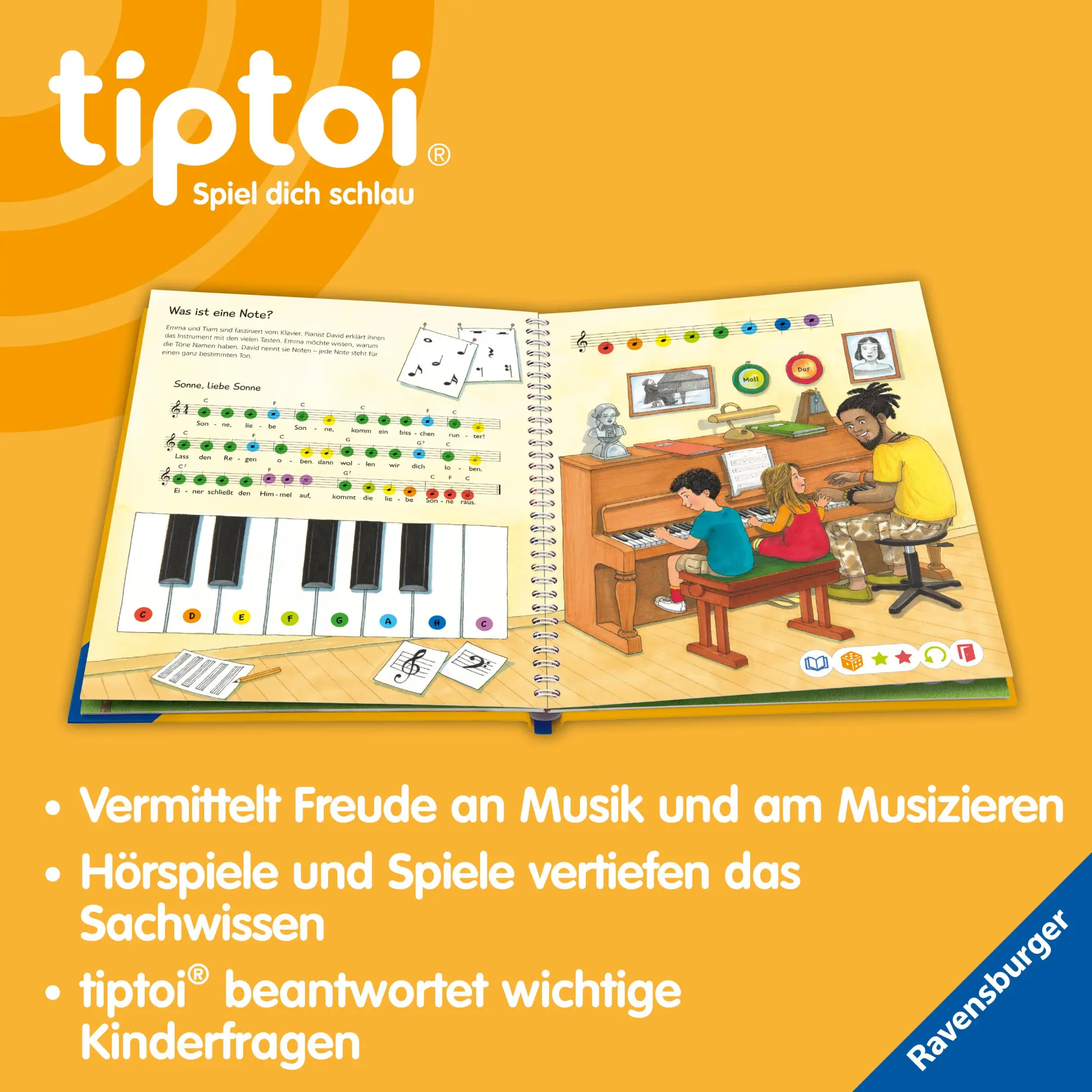 Bild: 9783473492800 | tiptoi® Wieso? Weshalb? Warum? - Wir entdecken die Musik | Inka Friese