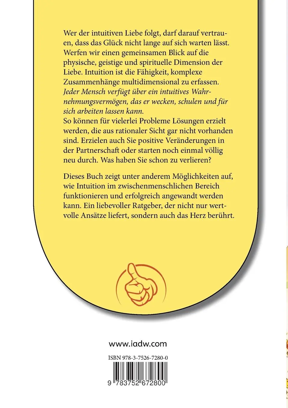 Rückseite: 9783752672800 | Liebe und Partnerschaft intuitiv erleben | Kurt Tepperwein (u. a.)