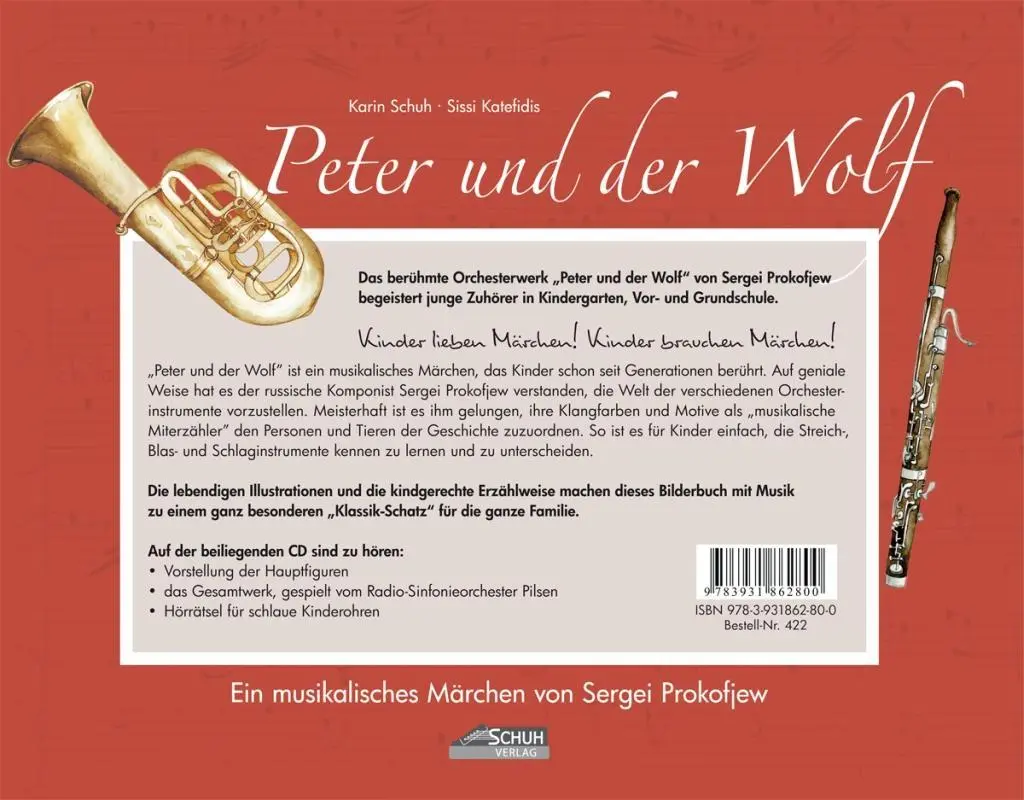 Bild: 9783931862800 | Peter und der Wolf | Ein musikalisches Märchen von Sergei Prokofjew