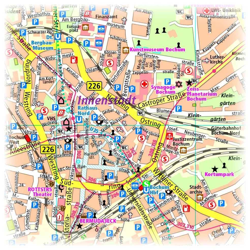 Bild: 9783961322800 | Publicpress Stadtplan Bochum 1:18.000 | (Land-)Karte | Deutsch | 2018