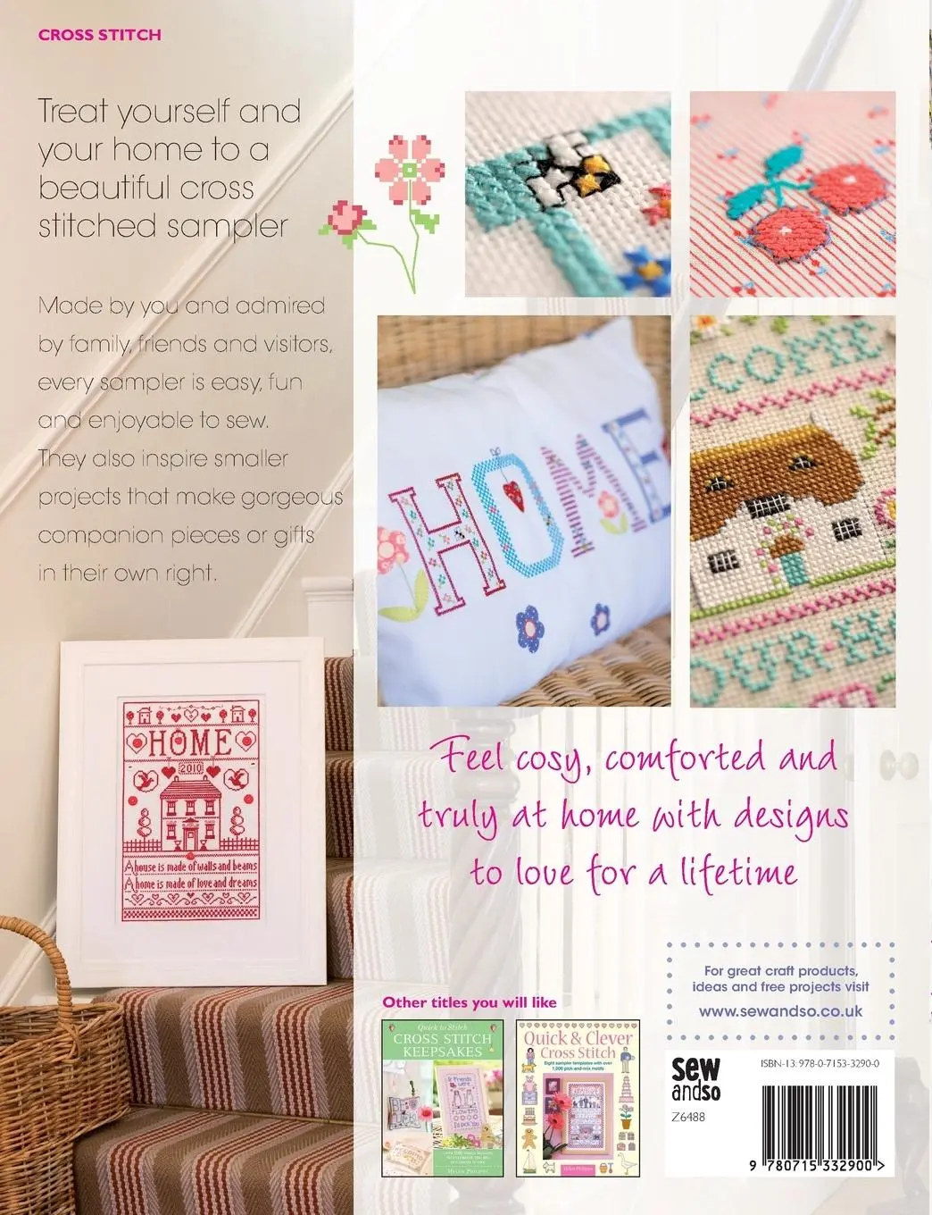 Rückseite: 9780715332900 | Home Sweet Home Cross Stitch | Helen Philipps | Taschenbuch | Englisch