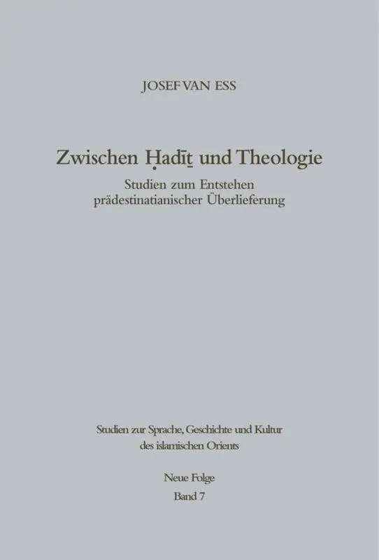 Cover: 9783110042900 | Zwischen Hadit und Theologie | Josef Van Ess | Buch | XII | Deutsch
