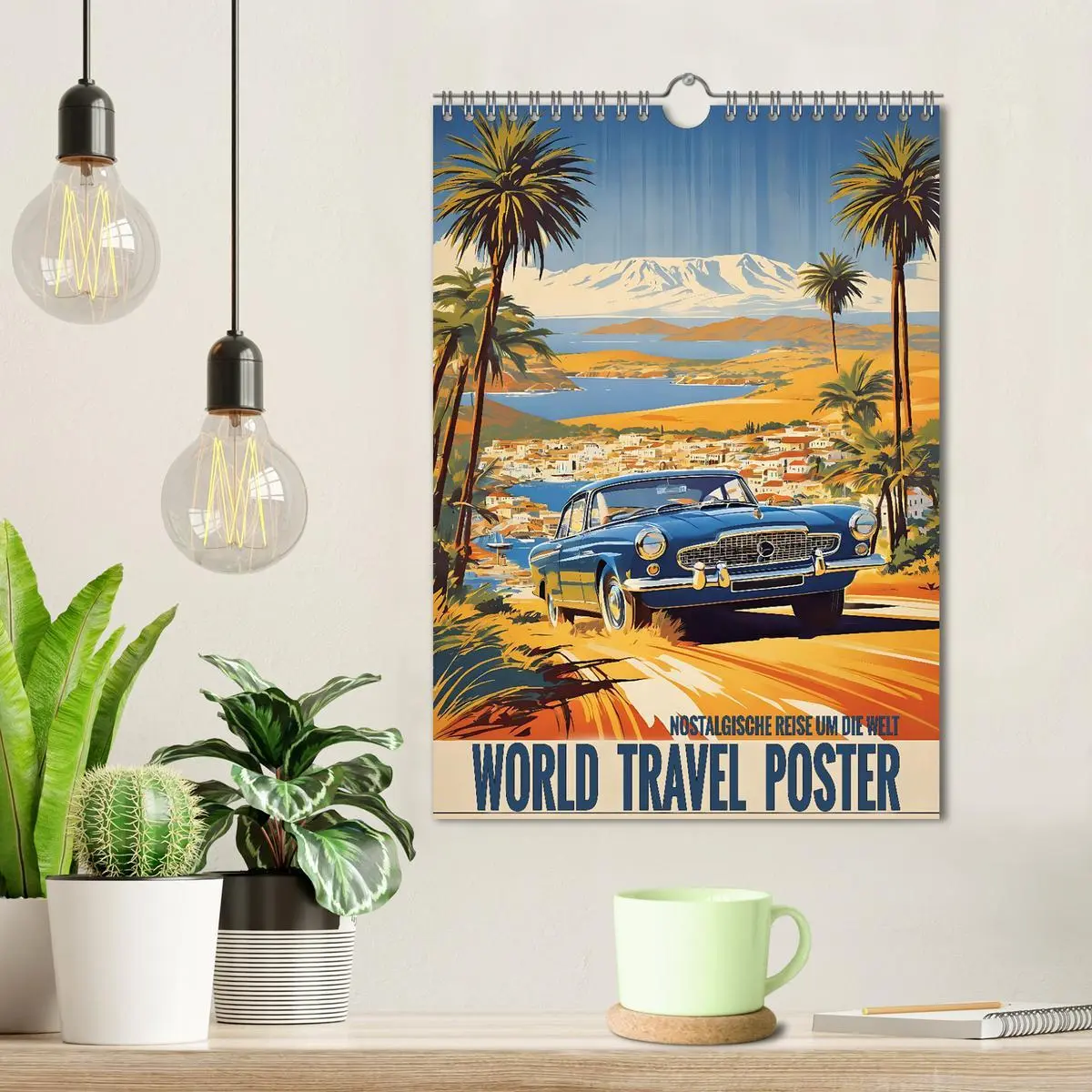 Bild: 9783516282900 | World Travel Poster - nostalgische Reise um die Welt (Wandkalender...
