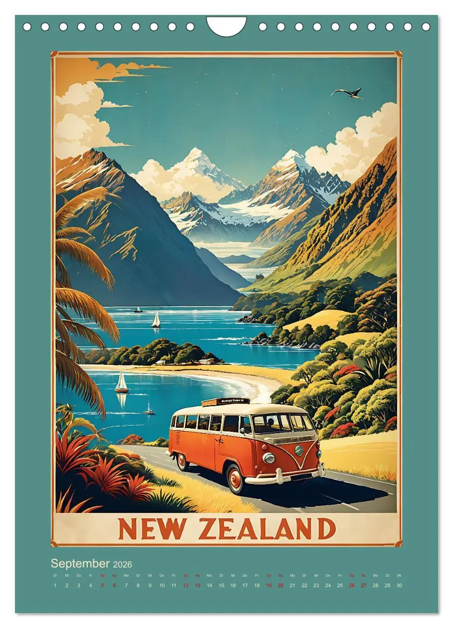 Bild: 9783516282900 | World Travel Poster - nostalgische Reise um die Welt (Wandkalender...