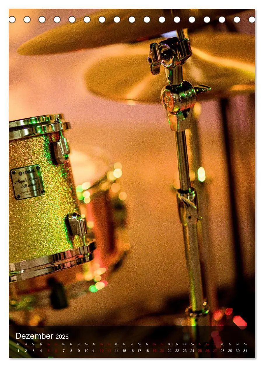 Bild: 9783516352900 | Schlagzeug in Concert (Tischkalender 2026 DIN A5 hoch), CALVENDO...
