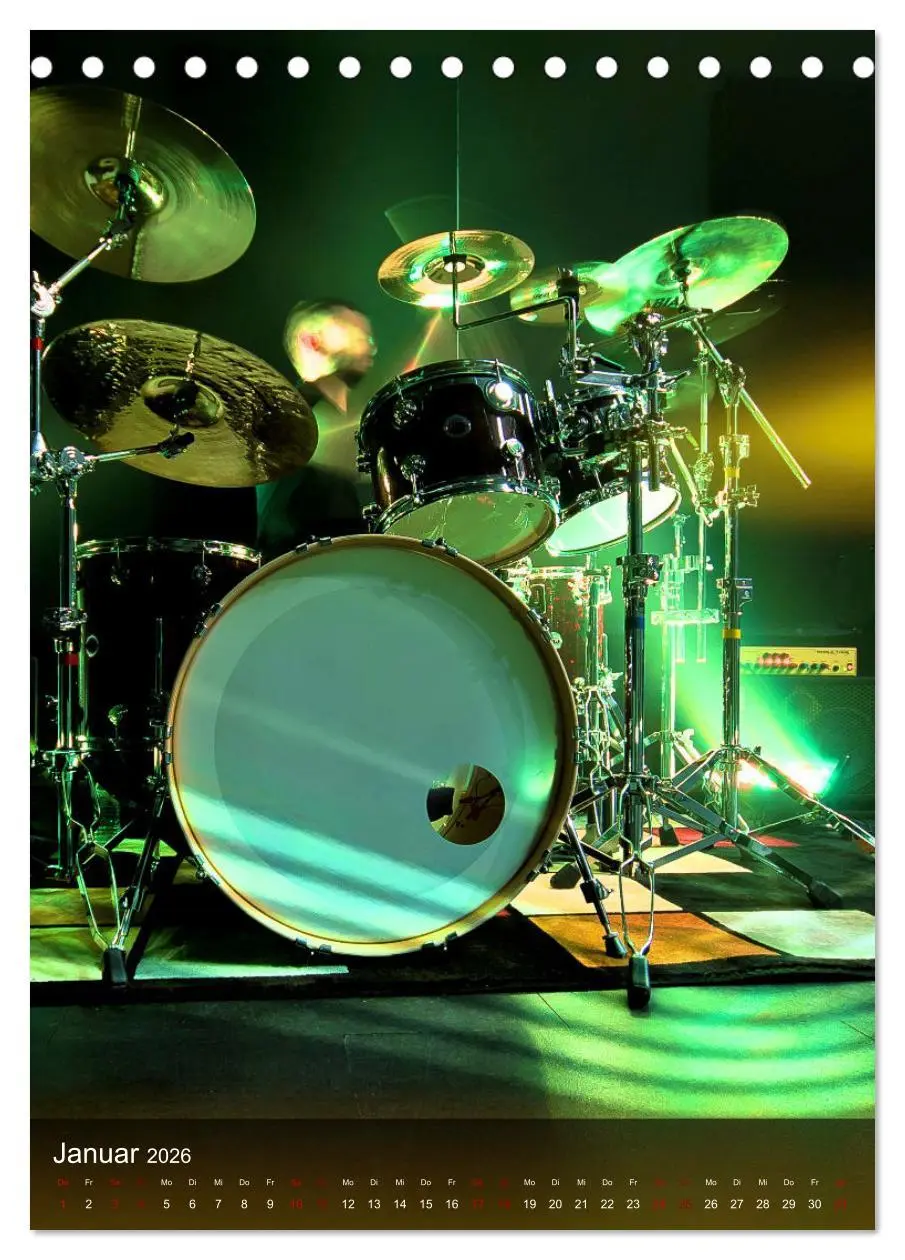 Bild: 9783516352900 | Schlagzeug in Concert (Tischkalender 2026 DIN A5 hoch), CALVENDO...
