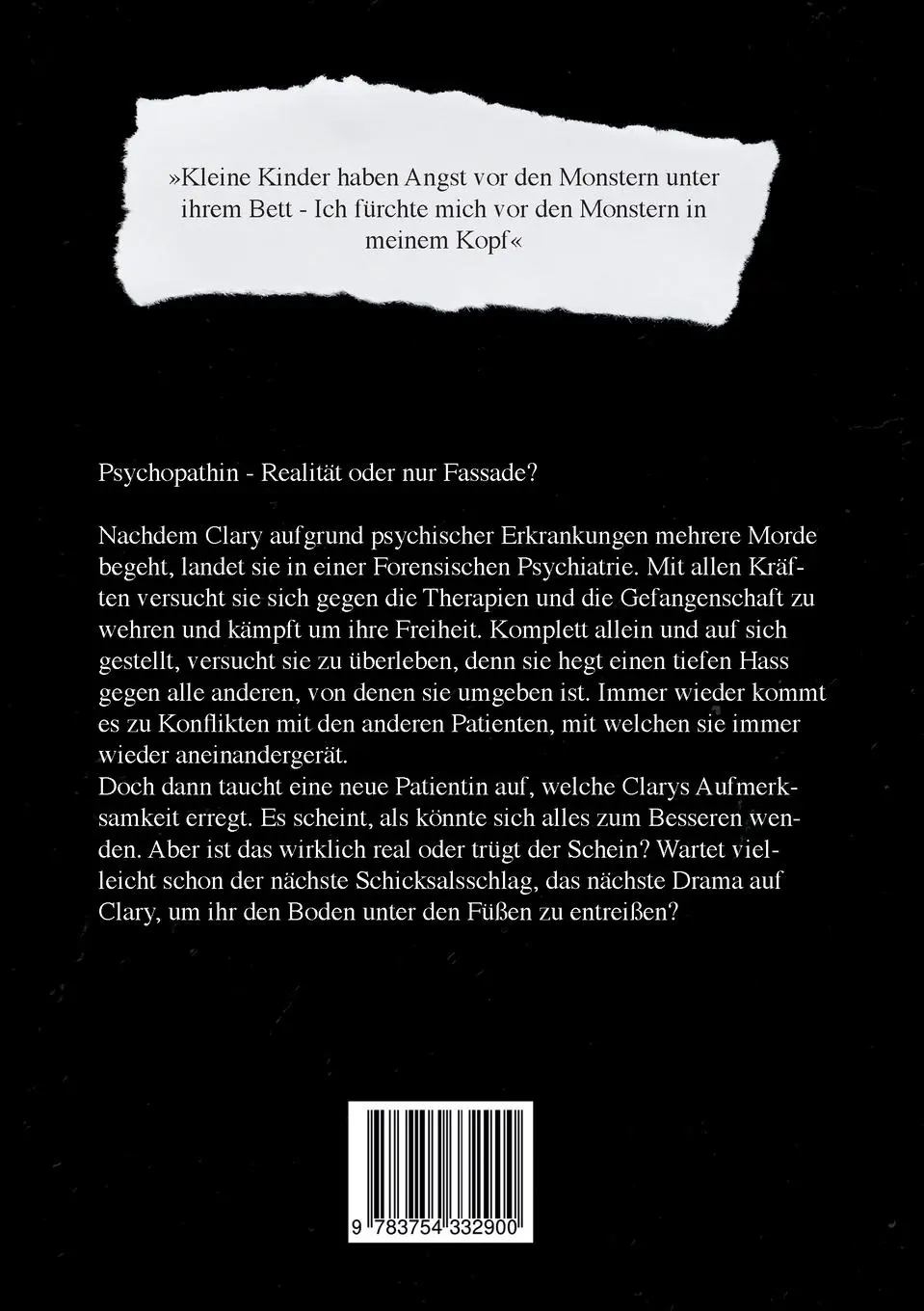 Rückseite: 9783754332900 | Monster in mir | Laura Kister | Taschenbuch | Paperback | 210 S.