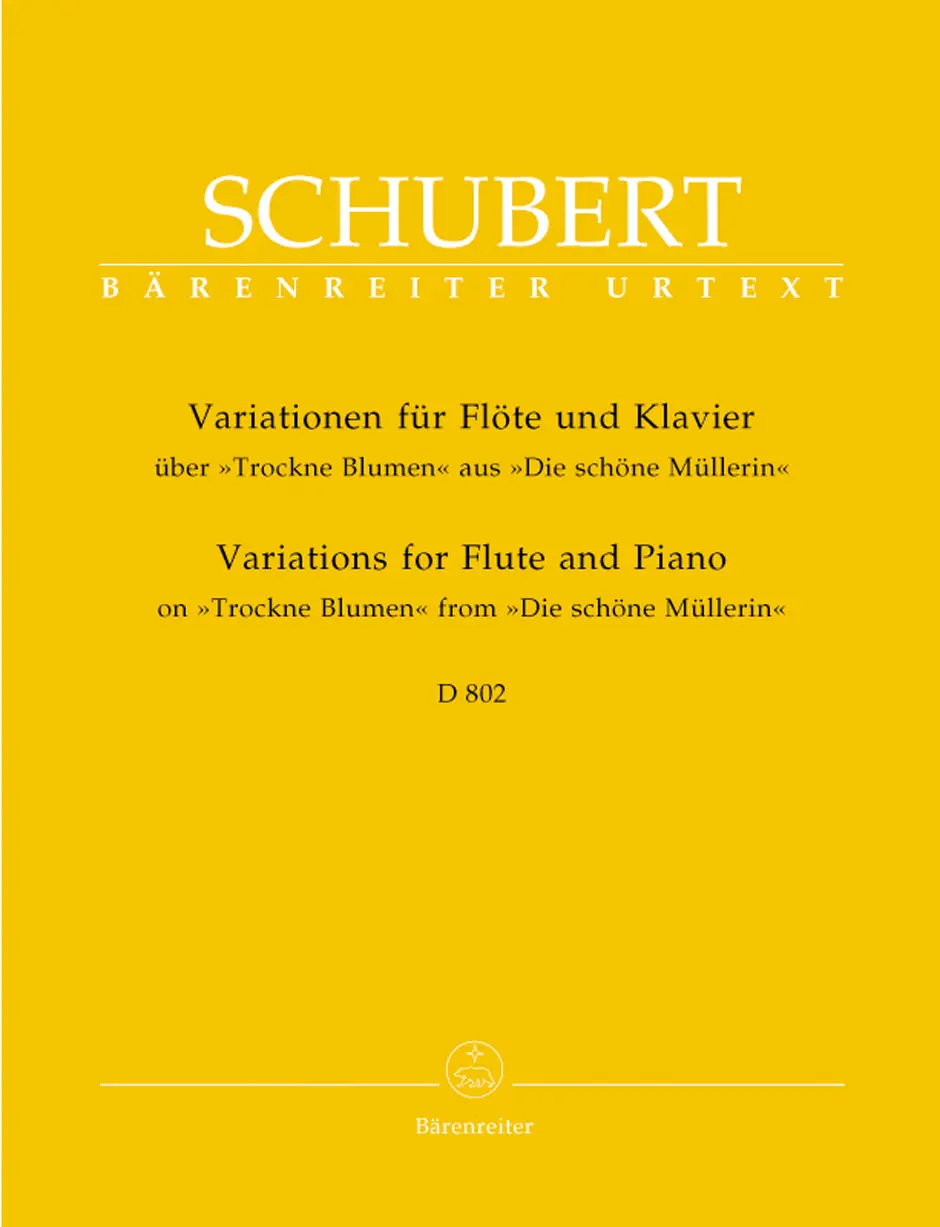 Cover: 9790006482900 | Variations For Flute &amp; Piano On 'Trockne Blumen' | Franz Schubert