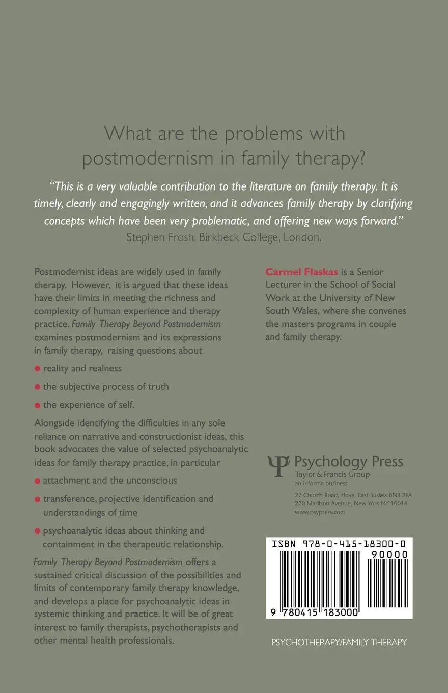 Rückseite: 9780415183000 | Family Therapy Beyond Postmodernism | Practice Challenges Theory
