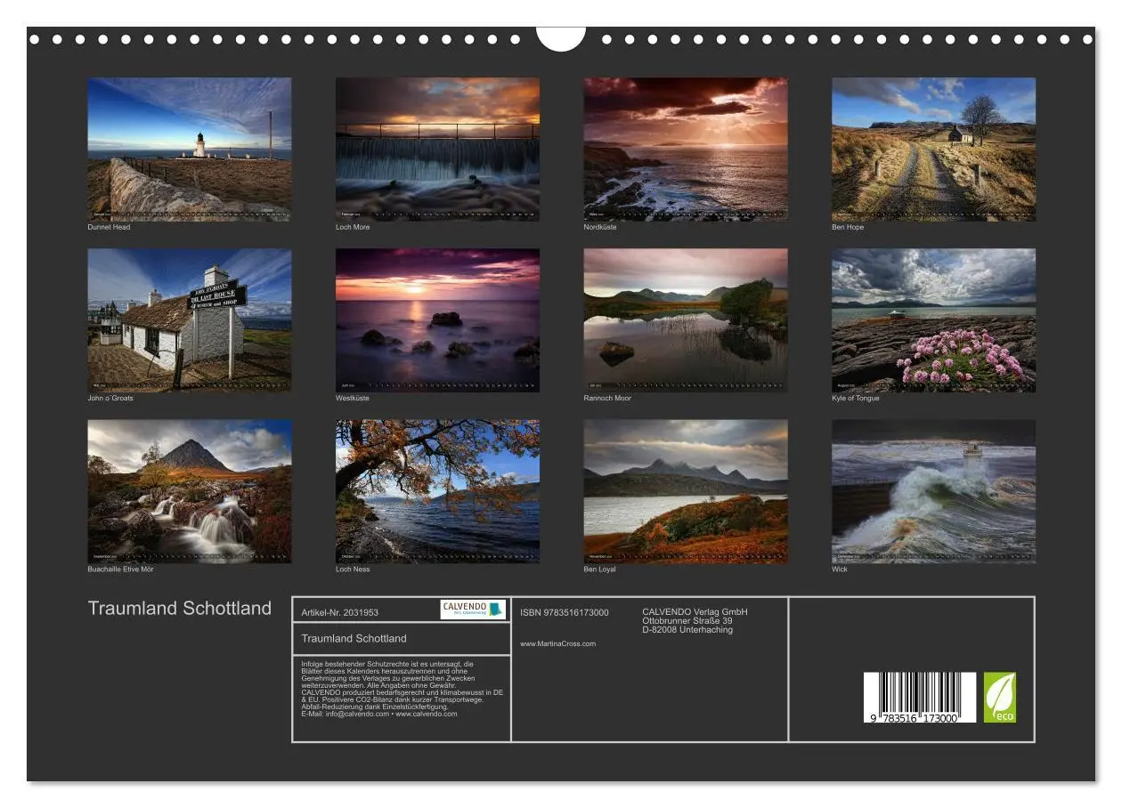 Bild: 9783516173000 | Traumland Schottland (Wandkalender 2026 DIN A3 quer), CALVENDO...