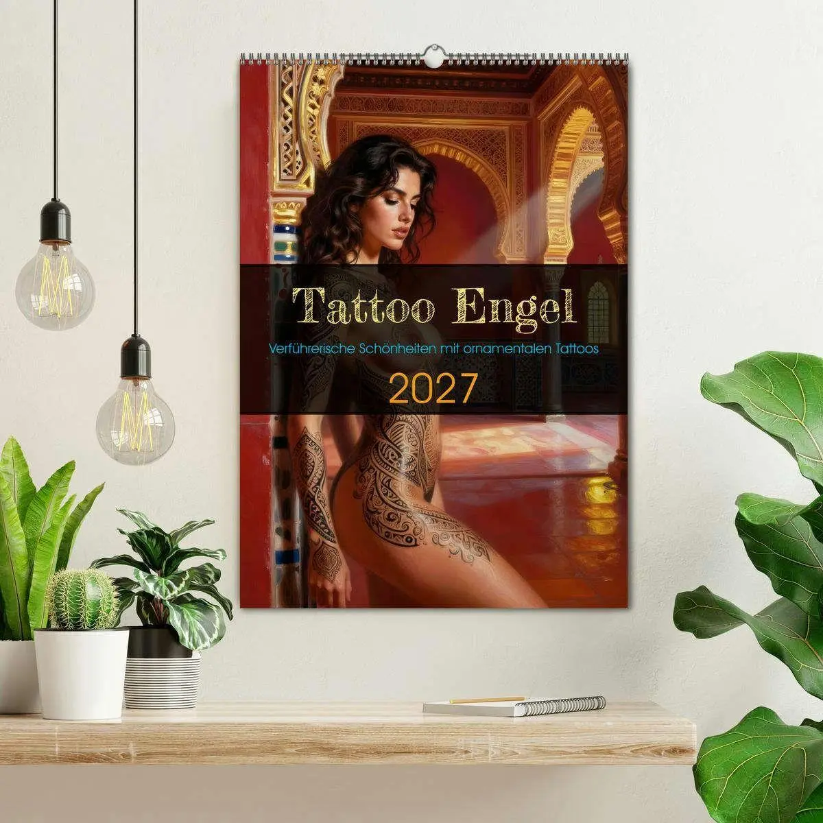 Bild: 9783516793000 | Tattoo Engel (Wandkalender 2027 DIN A2 hoch), CALVENDO Monatskalender