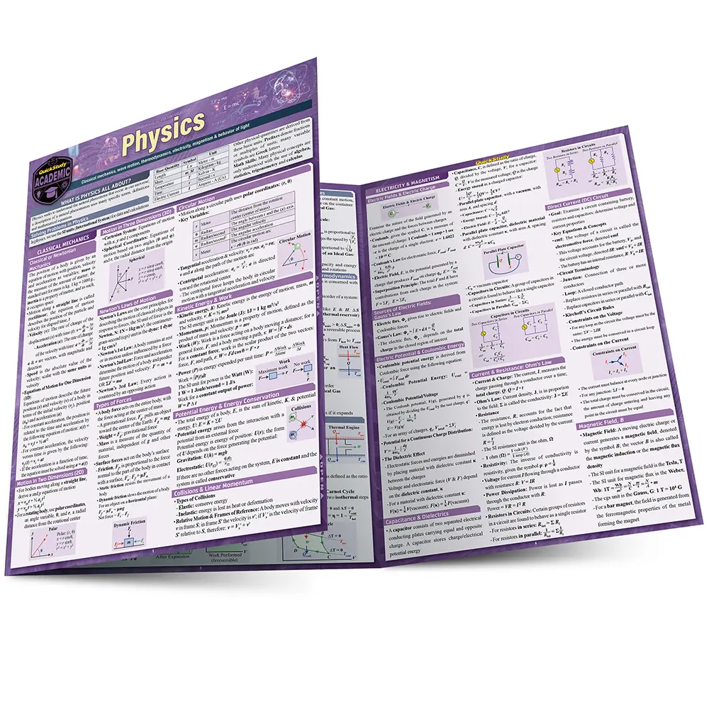 Bild: 9781423203100 | Physics | Laminated QuickStudy Reference Guide | Eric Hines (u. a.)