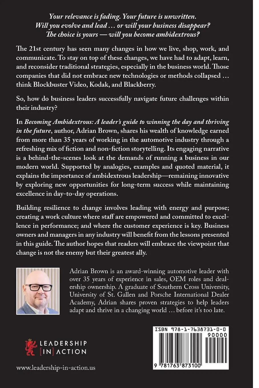 Rückseite: 9781763873100 | Becoming Ambidextrous | Adrian Brown | Taschenbuch | Englisch | 2025