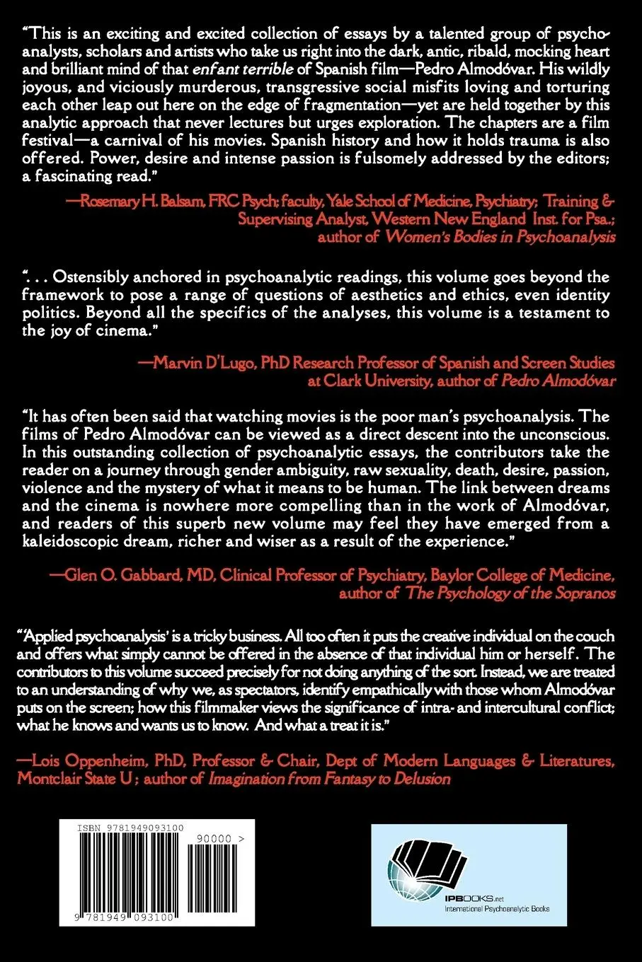 Rückseite: 9781949093100 | Pedro Almodóvar | A Cinema of Desire, Passion and Compulsion | Buch
